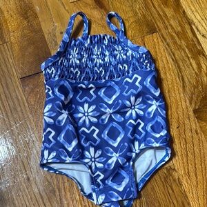 Blue Patterned Swimsuit